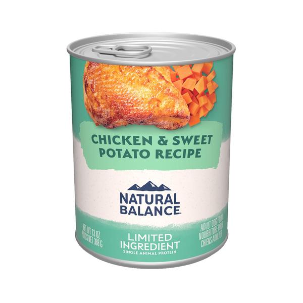 Imagem de Comida úmida enlatada para cães Natural Balance Frango e Batata Doce 390mL