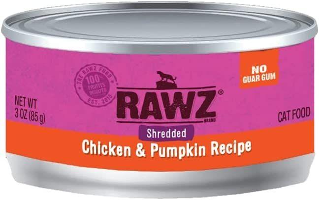 Imagem de Comida úmida enlatada para gatos Rawz Natural Premium Shredded 85g - 12 L