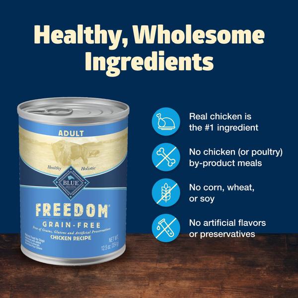 Imagem de Comida úmida para cães Blue Buffalo Freedom Chicken 370mL (12x)