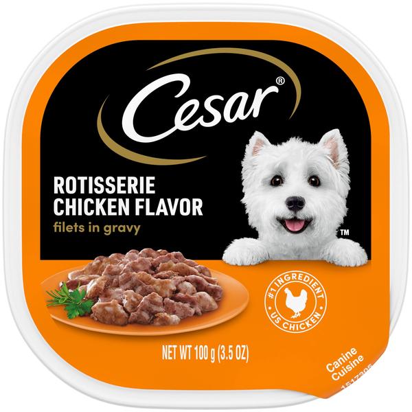 Imagem de Comida úmida para cães Cesar Filets em molho de frango assado 100g x24