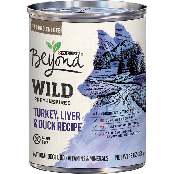 Imagem de Comida úmida para cães Purina Beyond High Protein WILD Turkey 390g x12