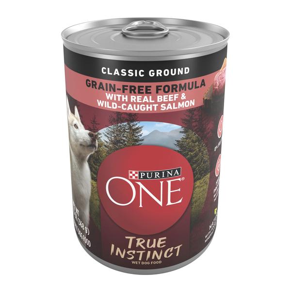 Imagem de Comida úmida para cães Purina ONE True Instinct Beef Salmon 390mL x12