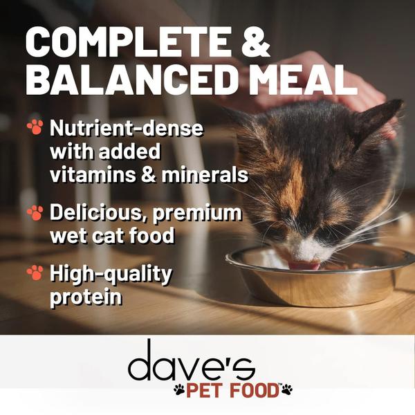 Imagem de Comida úmida para gatos Dave's Pet Food Frango sem grãos 370mL x12