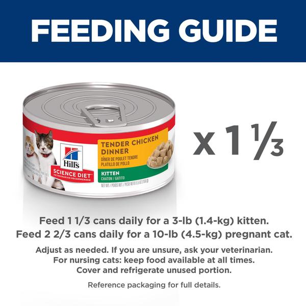 Imagem de Comida úmida para gatos Hill's Science Diet Kitten Chicken Guisado de Frango 165 mL