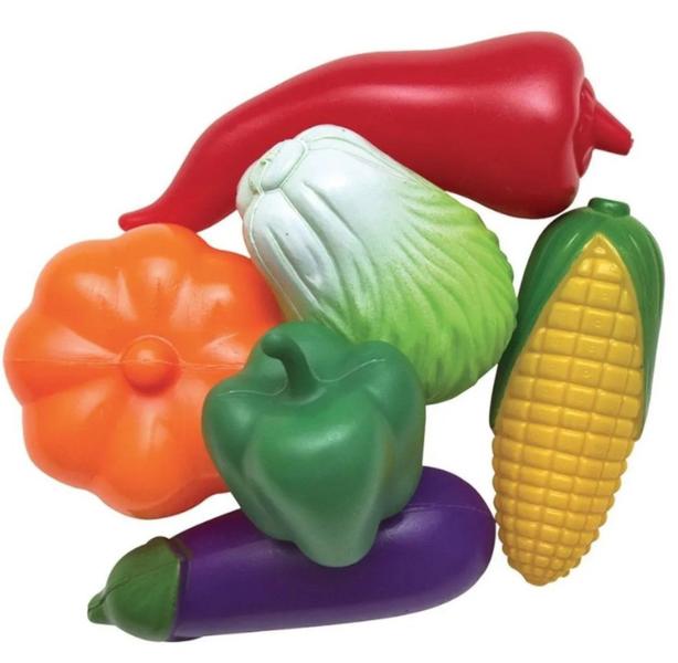 Imagem de Comidinhas Kit Cestinha c/ panelinhas Brinquedos Legumes Sorvete HortiFruti Infantil