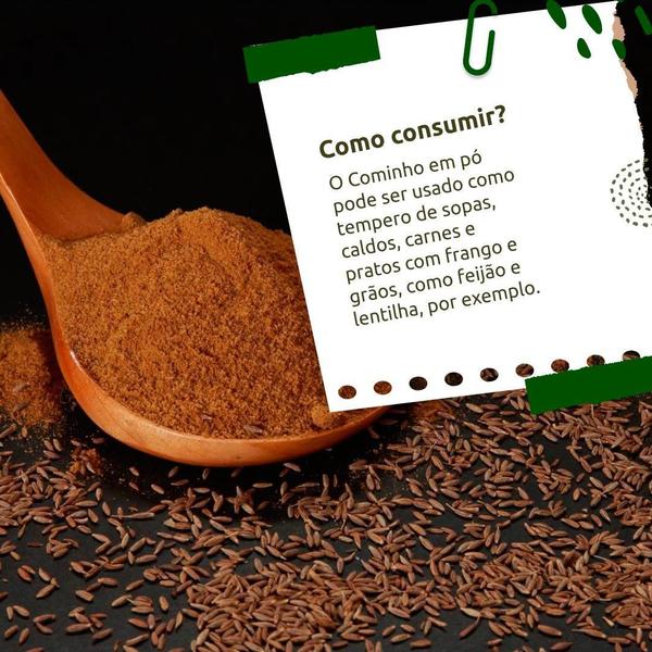 Cominho Em Pó, Raiz E Sabor Tempero Natural 200G Imagem de Cominho Em Pó, Raiz E Sabor Tempero Natural 200G