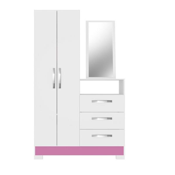 Imagem de Cômoda 2 Portas 3 Gavetas Espelho Flex color NT5165 Notável Móveis