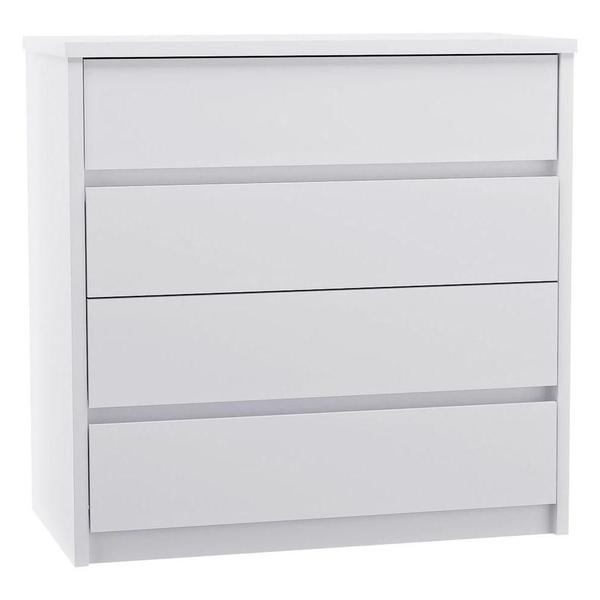 Imagem de Cômoda 4 Gavetas Blank F04 Branco Mpozenato