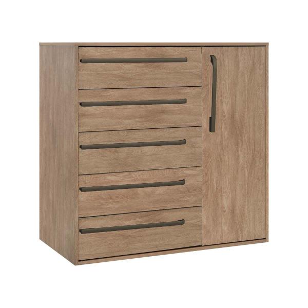 Imagem de Cômoda 5 Gavetas 1 Porta Multiuso MDF Originale Belmax