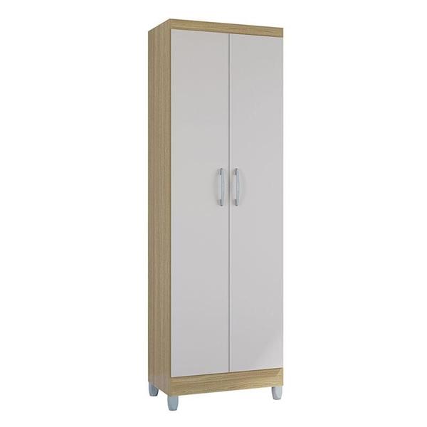 Imagem de Cômoda 867 4 Gavetas com Armário Multiuso 2 Portas Damasco Off White - Poquema