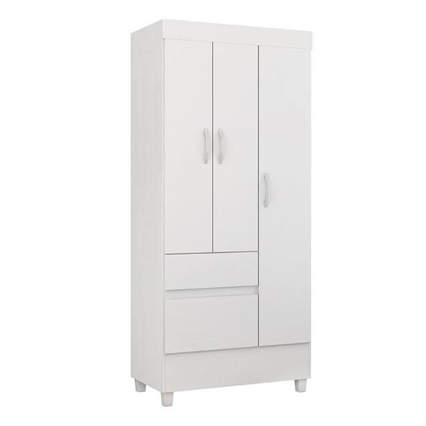 Imagem de Cômoda Astral e Guarda Roupa Solteiro Wind Branco Flex - Demóbile