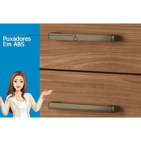 Imagem de Cômoda de Quarto 1.4 Plus c/ 1 Porta e 4 Gavetas Branco - Santos Andirá