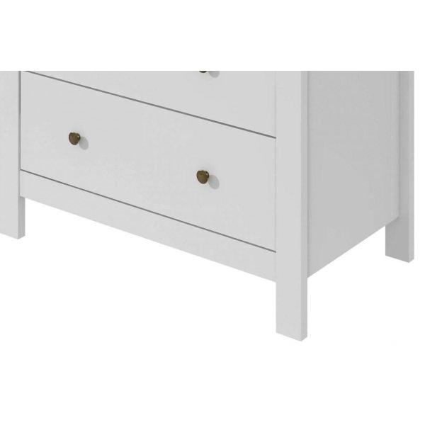 Imagem de Cômoda de Quarto Horizontal Maggiore c/ 6 Gavetas Branco - Lopas