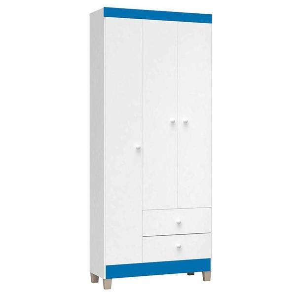 Imagem de Cômoda E Guarda Roupa 3 Portas Ternura Baby Branco Flex - Incorplac