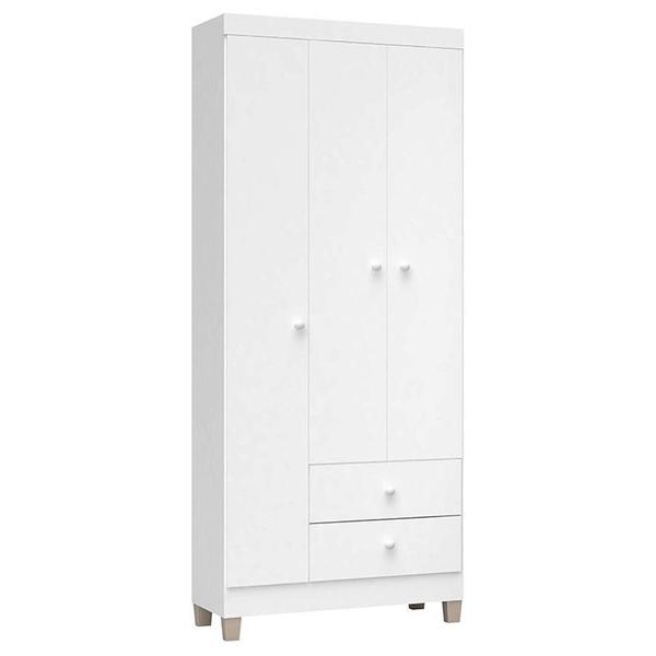 Imagem de Cômoda e Guarda Roupa 3 Portas Ternura Baby Branco Flex  Incorplac