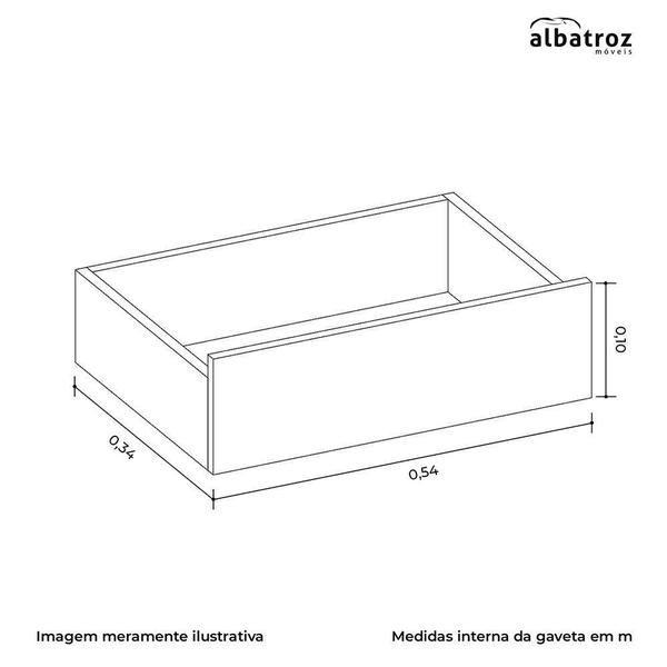 Imagem de Cômoda Esmeralda 5 Gavetas - Móveis Albatroz