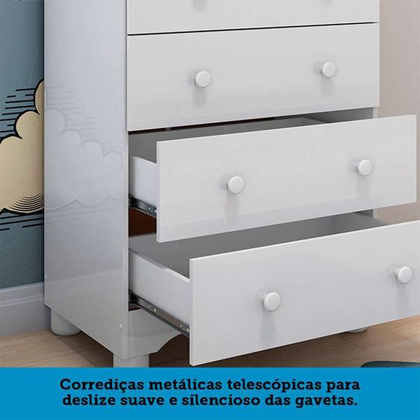 Imagem de Cômoda Infantil Junior Simples 4 GV Branca