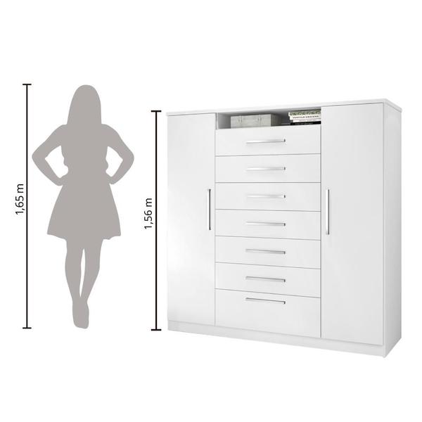 Imagem de Cômoda Mega 2 Portas J&A Branco