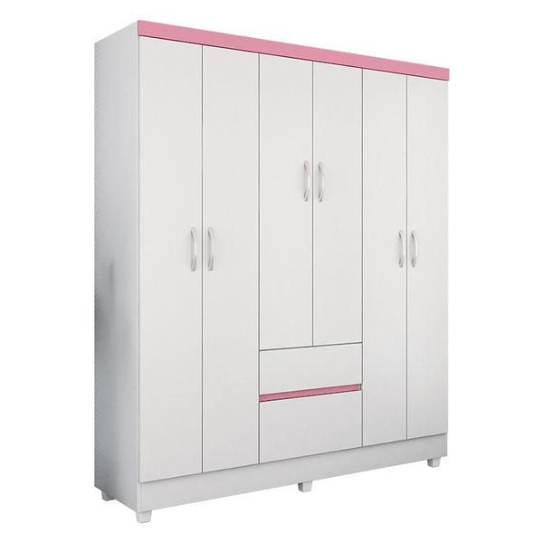 Cômoda Montevidéu e Guarda Roupa Casal Flash 2 Branco Flex - Demóbile - Demobile Imagem de Cômoda Montevidéu e Guarda Roupa Casal Flash 2 Branco Flex - Demóbile