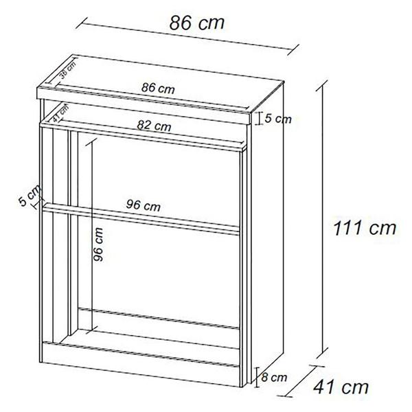 Imagem de Cômoda Para Quarto 5 Gavetas 1 Nicho Triunfo D02 Branco - Mpozenato