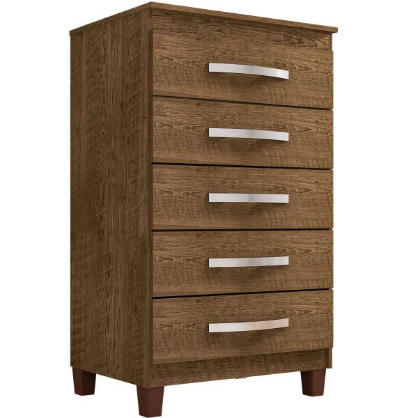 Cômoda para Quarto 5 Gavetas com Pés Cannes - Incorplac Cômoda para Quarto 5 Gavetas com Pés Cannes - Incorplac