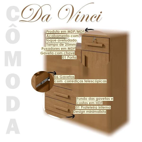 Imagem de Cômoda Sapateira Da Vinci Amêndoa Clean - Lopas