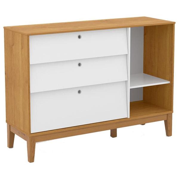 Imagem de Cômoda Sapateira Unique Freijó Branco Soft Eco Wood - Matic