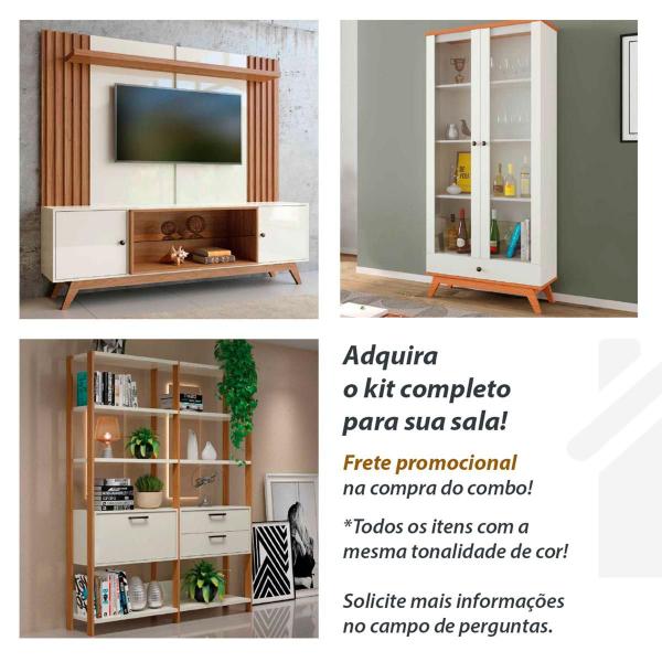 Imagem de Cômoda Vintage MDF Com 3 Gavetas Amplas Dalla Costa