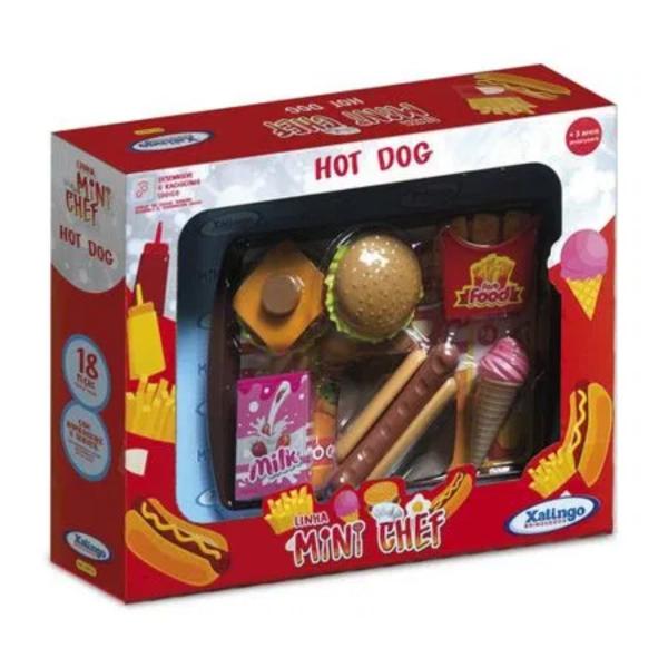 Imagem de COMP Kit Brinquedo Mini Chef Hambúrguer + Mini Chef Hot Dog + Mini Chef Sobremesa Xalingo