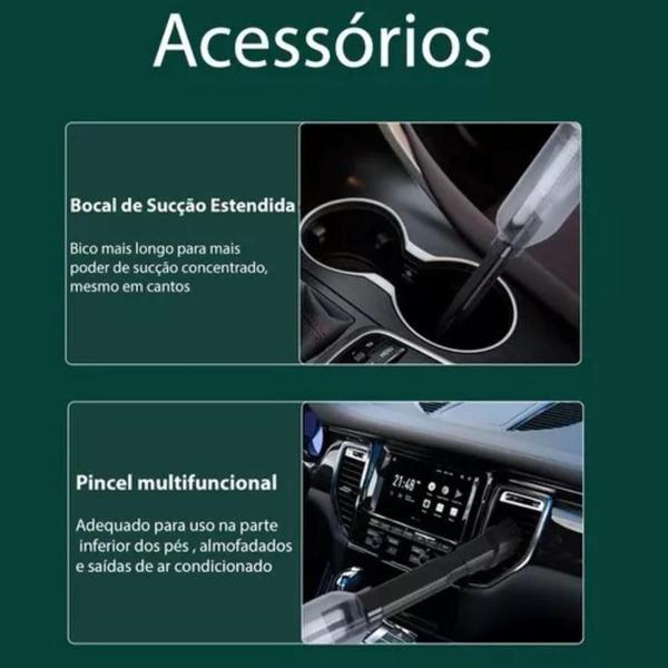 Imagem de Compacto e Eficiente: Mini Aspirador Soprador USB Recarregável