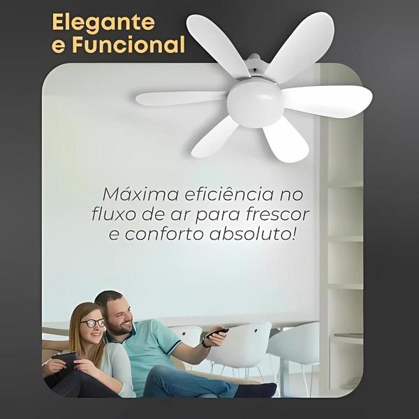 Imagem de Compacto e Eficiente: Mini Ventilador com Lâmpada LED