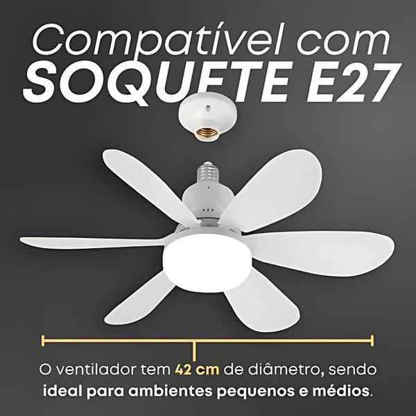 Imagem de Compacto e Poderoso: Mini Ventilador com Iluminação