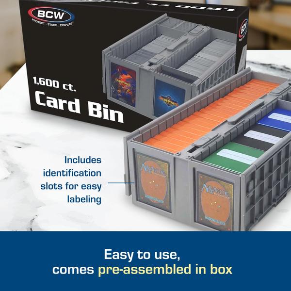 Imagem de Compartimento de armazenamento de cartões BCW Collectible Card Bin contém 1600 cartões