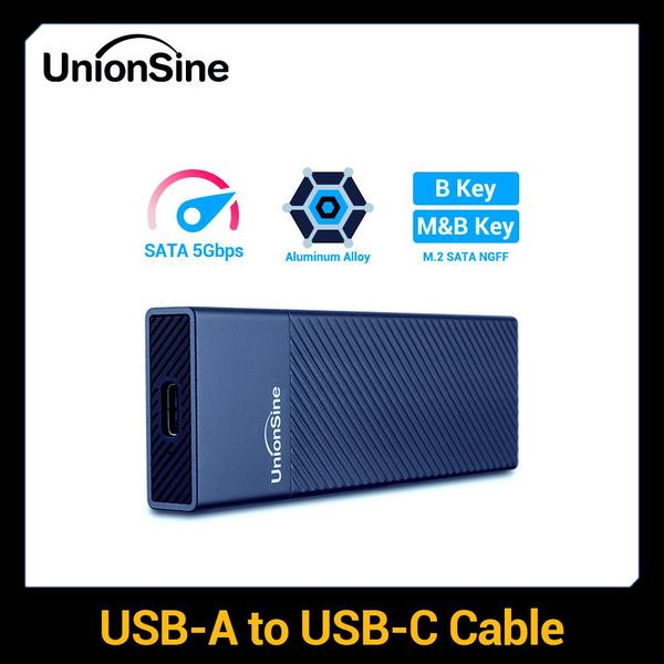 Imagem de Compartimento SSD UnionSine S7 M.2 SATA NFGG USB3.1 5 Gbps