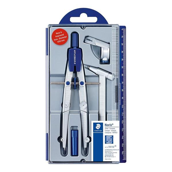 Compasso Staedtler Noris Club com Prolongador 550 02 Imagem de Compasso Staedtler Noris Club com Prolongador 550 02