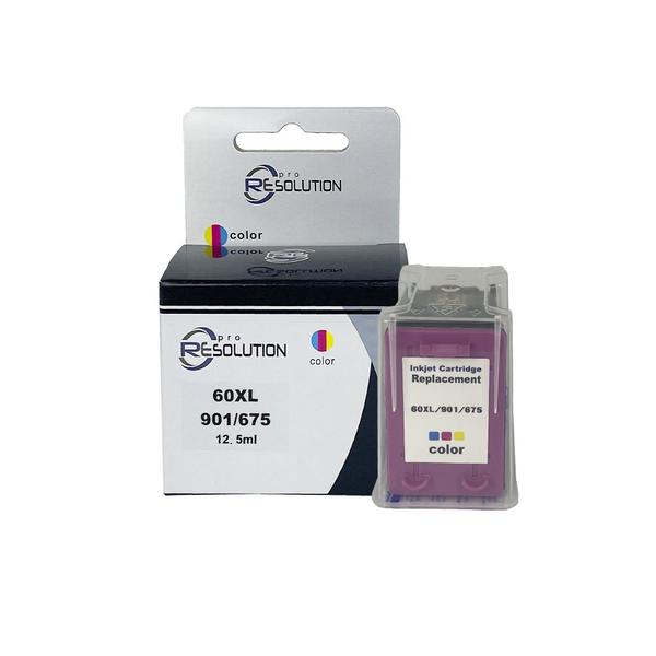Compatível: Cartucho de tinta Pro Resolution para HP 60XL 901xl 675xl 15.5ML Colorido Imagem de Compatível: Cartucho de tinta Pro Resolution para HP 60XL 901xl 675xl 15.5ML Colorido