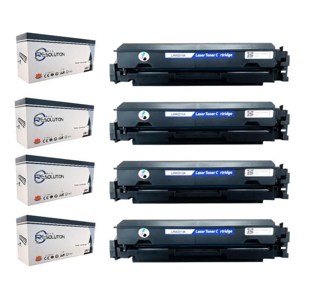 Imagem de Compatível: Kit 4 Toner w2310A 215A para HP m182 m183 m182nw m183fw SEM CHIP CMYK