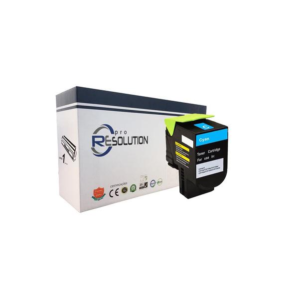 Imagem de Compatível: Toner Pro Resolution 78C4 78C4XC0 Lexmark CX622 CS422 CS521 CX625 CX522 CS622 CX421 Ciano 5k