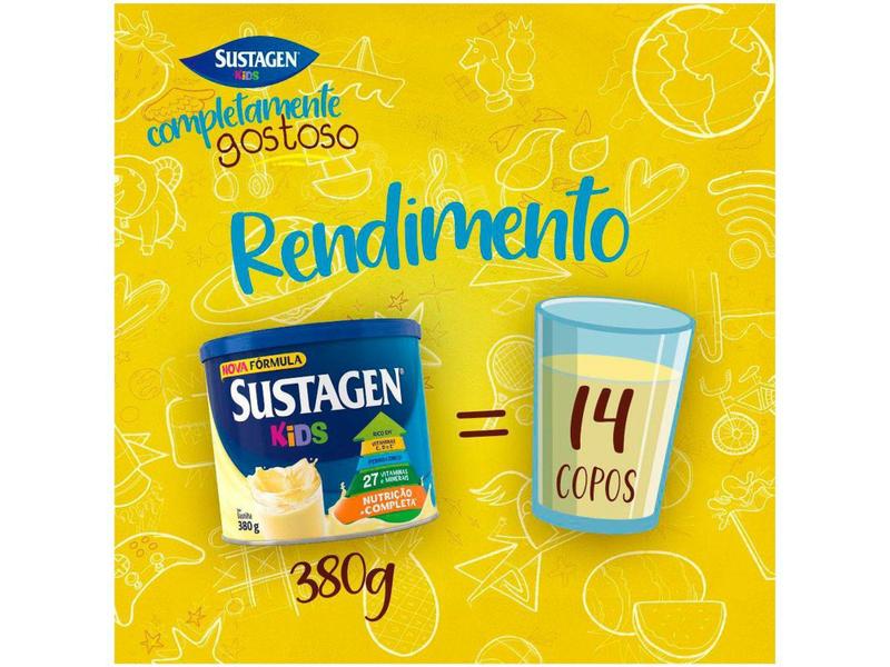 Imagem de Complemento Alimentar Infantil Sustagen Kids - Baunilha 380g