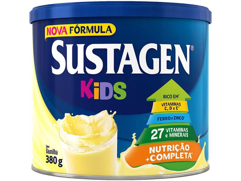 Imagem de Complemento Alimentar Infantil Sustagen Kids - Baunilha 380g