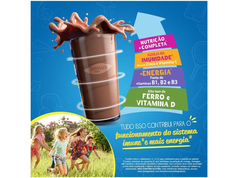 Imagem de Complemento Alimentar Infantil Sustagen Kids Chocolate Lata 350g