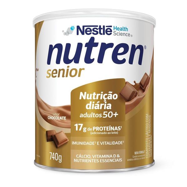 Imagem de Complemento Alimentar Nutren Senior Chocolate 740g