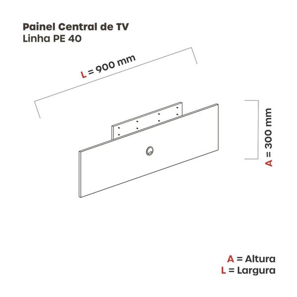 Imagem de Complemento Central de Painel TV 32 Polegadas 90x30mm