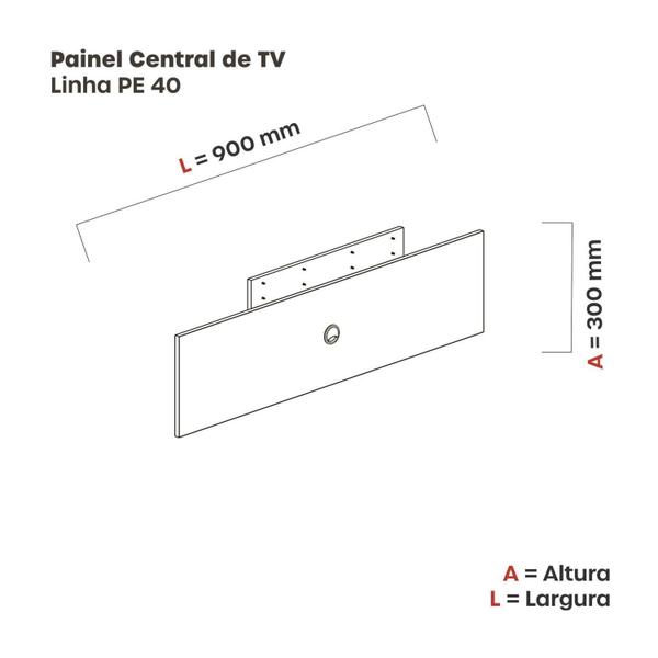 Imagem de Complemento Central de Painel TV 32 Polegadas 90x30mm