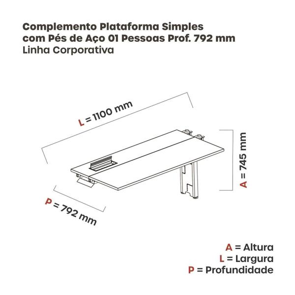 Imagem de Complemento de Plataforma Corporativa 110x792 Cplpsc110