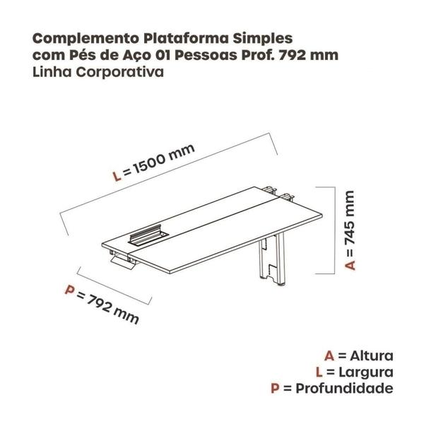 Imagem de Complemento de Plataforma Corporativa 150x792 Cplpsc150