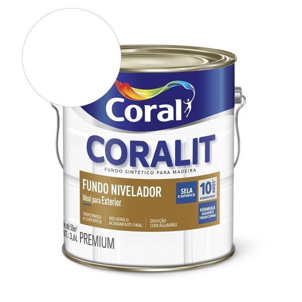 Imagem de Complemento Esmalte Coralit Fundo Nivelador Fosco Branco 3.6l Coral