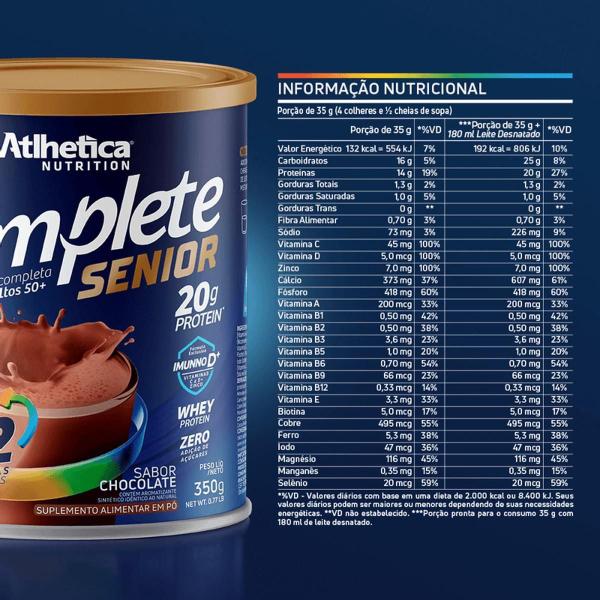 Imagem de Complete Sênior 50+ Suplemento Alimentar 350G - Atlhetica