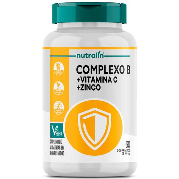 Imagem de Complexo B com Vitamina C e Zinco - 60 Capsulas - Nutralin