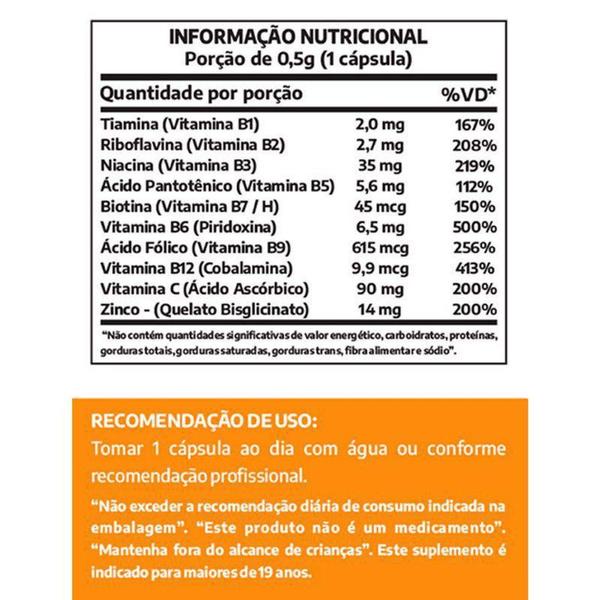 Imagem de Complexo B Max - 60 Cápsulas - Lauton - Lauton Nutrition